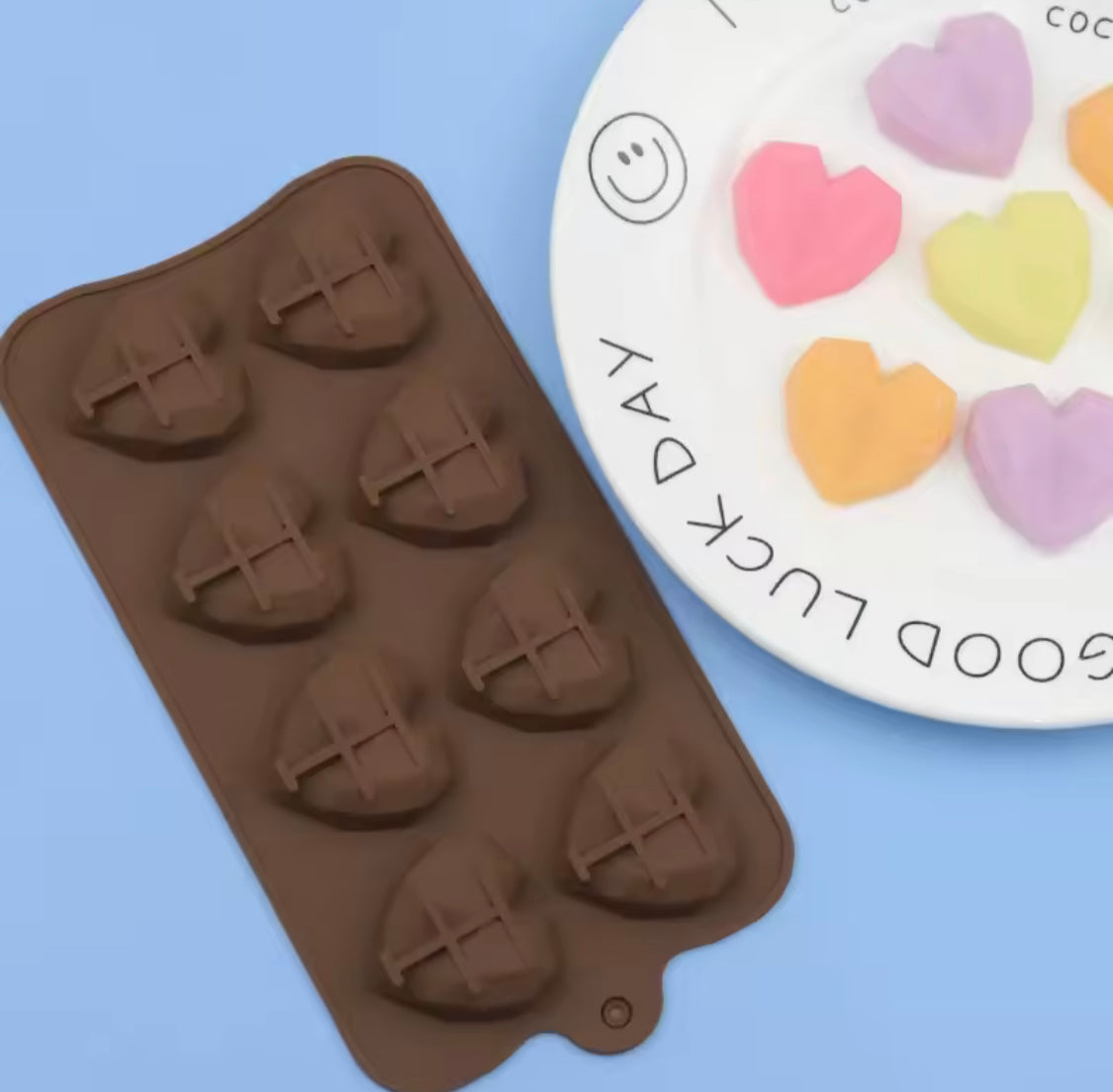 Diamond Heart Shaped Chocolate Mold, Silicone DIY Candy Bar Mold, Cake Decoration Tools, Kitchen Baking Accessories Diamond Heart Shaped Chocolate Mold, Silicone DIY Candy Bar Mold, Cake Decoration Tools, Kitchen Baking Accessories